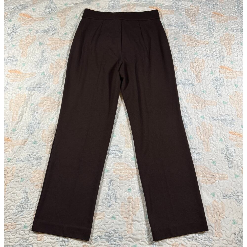 Studio Works Petite Brown Pull On Dress Pants Womens PM Stretch - Picture 3 of 9